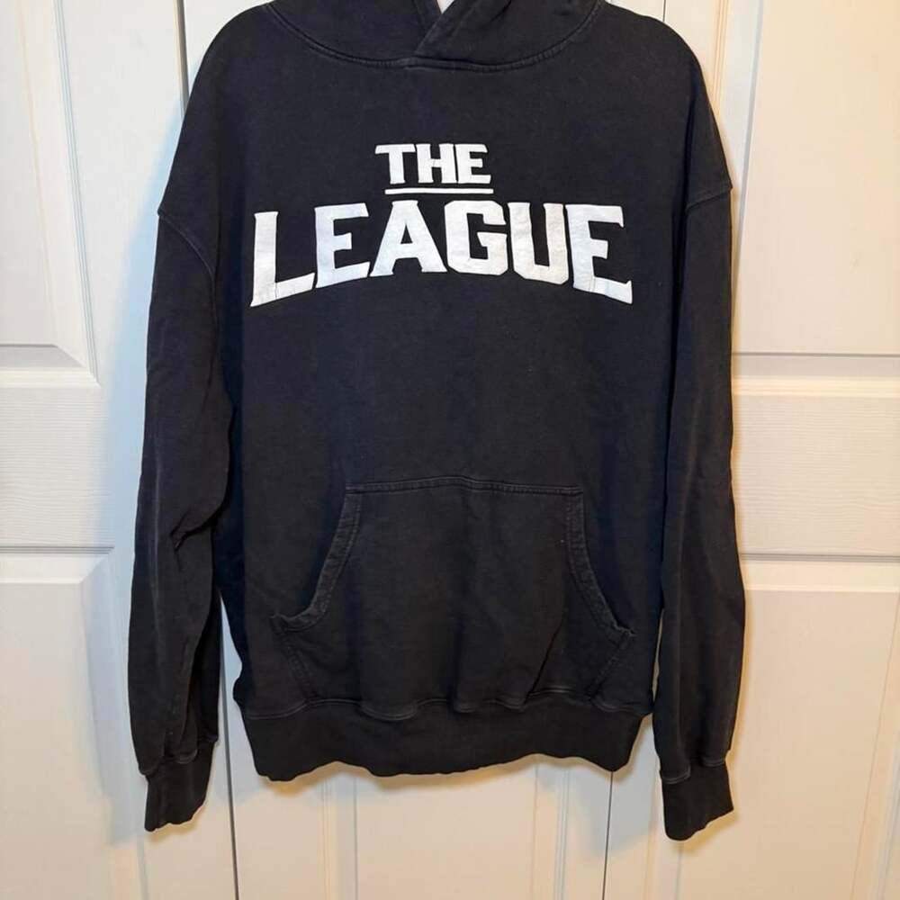 Shaka Wear The League Garment Dye Pullover Hoodie Black XL
